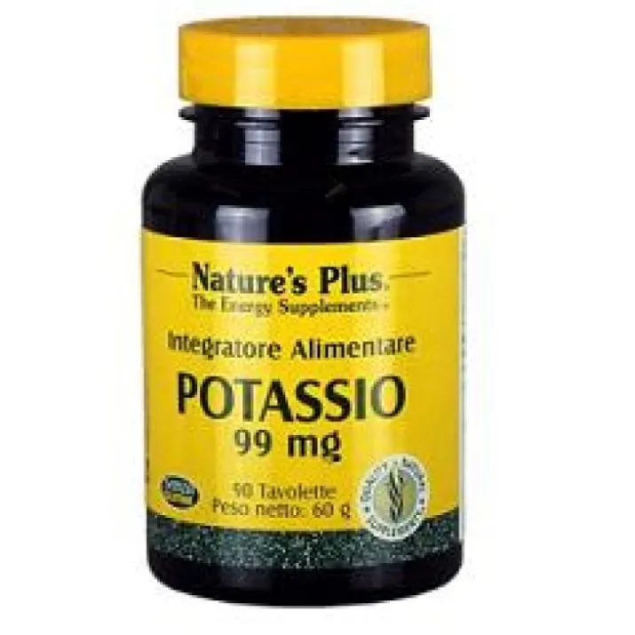 Nature's Plus Potassio Chelato 99mg Integratore Alimentare 90 Tavolette