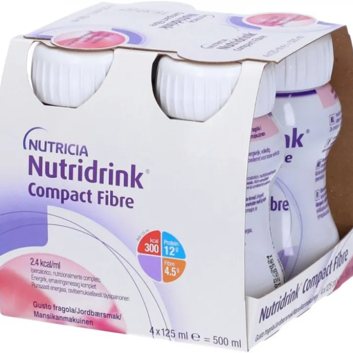 Nutridrink Compact Fibre Fragola Nutricia 4x125ml