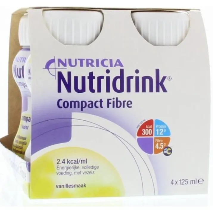 Nutridrink Compact Fibre Vaniglia Nutricia 4x125ml