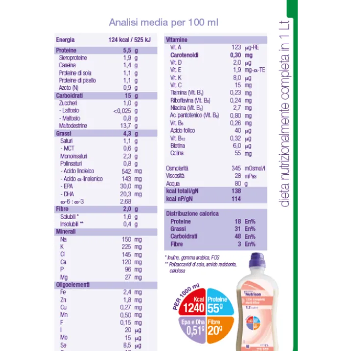 Nutrison 1200 Complete Multi Fibre Nutricia 1L