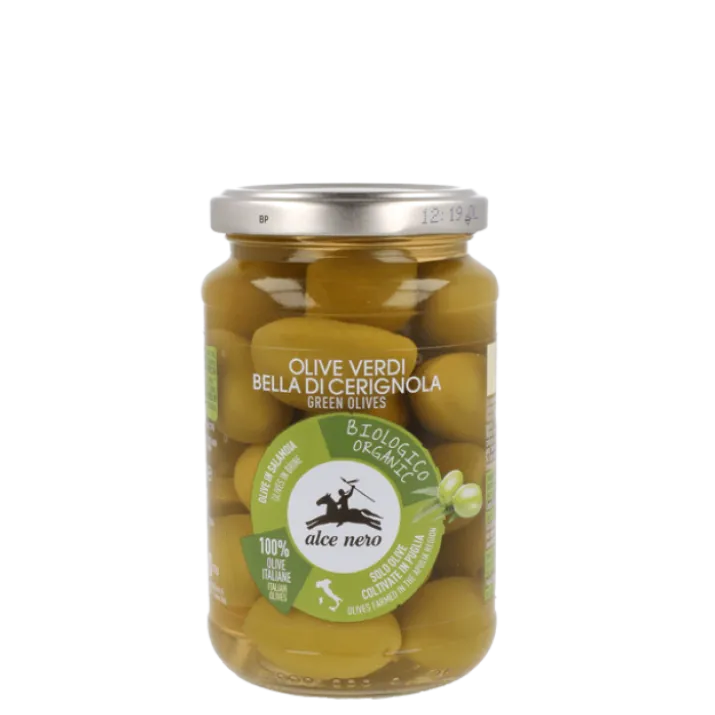 Olive Bella Di Cerignola Biologiche Alce Nero 350g