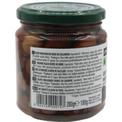 Olive Nere In Salamoia Il Nutrimento Bio 280g