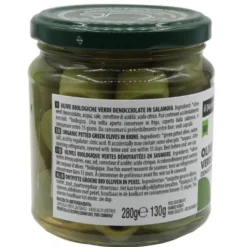 Olive Verdi Italiane Denocciolate Il Nutrimento Bio 280g
