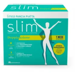Pancia Piatta Slim Doppia Azione 180 Capsule + 60 Compresse + Crema Lipostop Adiposità 150ml