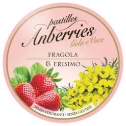 Pastiglie Gola Fragola & Erisimo Anberries 55g