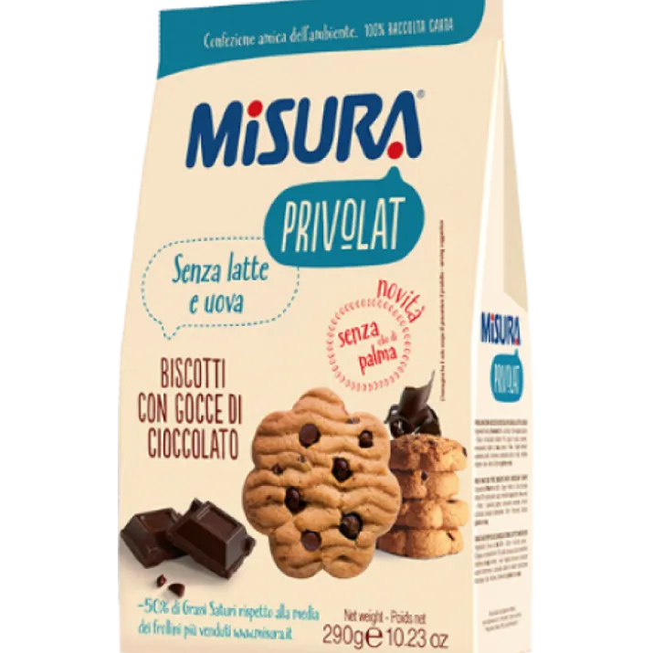 Privolat Biscotti Gocce Di Cioccolato Misura 290g
