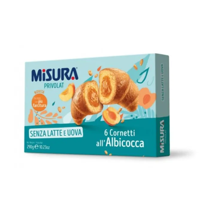 Privolat Cornetti All'Albicocca Senza Latte E Uova MISURA® 290g