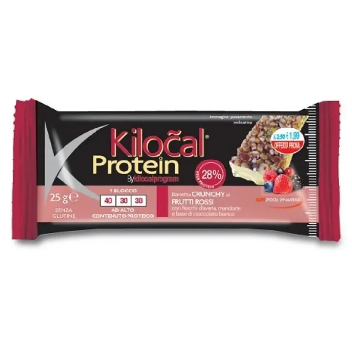 Protein Bar 28% Frutti Rossi Kilocal 25g