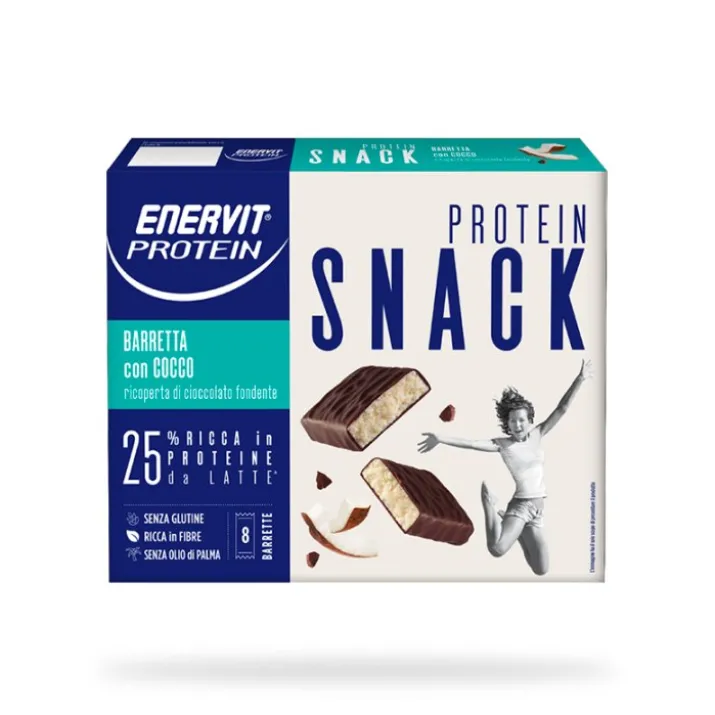 Protein Snack Cocco Low Sugar Enervit 8 x 27g