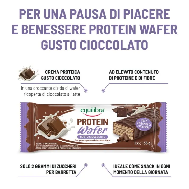 Protein Wafer Gusto Cioccolato Equilibra 35g