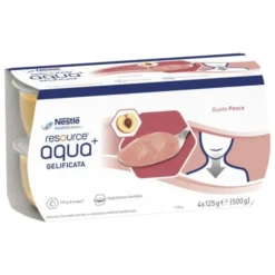 Resource® Aqua+ Acqua Gelificata Pesca Nestlé 4x125g