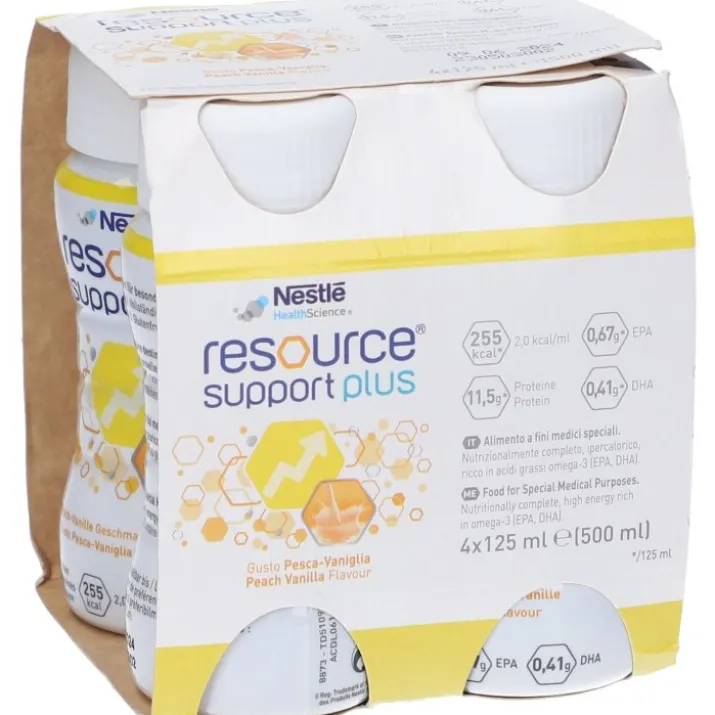 Resource Support Plus Pesca/Vaniglia Nestlè Health Science 4 x125ml