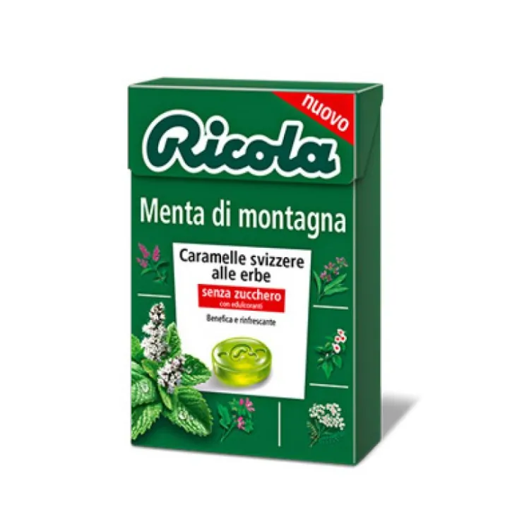 Ricola Menta Di Montagna Caramelle Svizzere Alle Erbe Senza Zucchero 50g