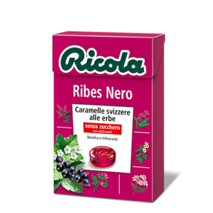 Ricola Ribes Nero Caramelle Senza Zucchero 50g