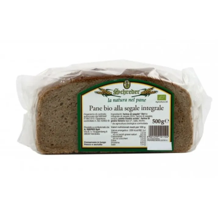 Schreder Pane Bio Alla Segale Integrale 500g