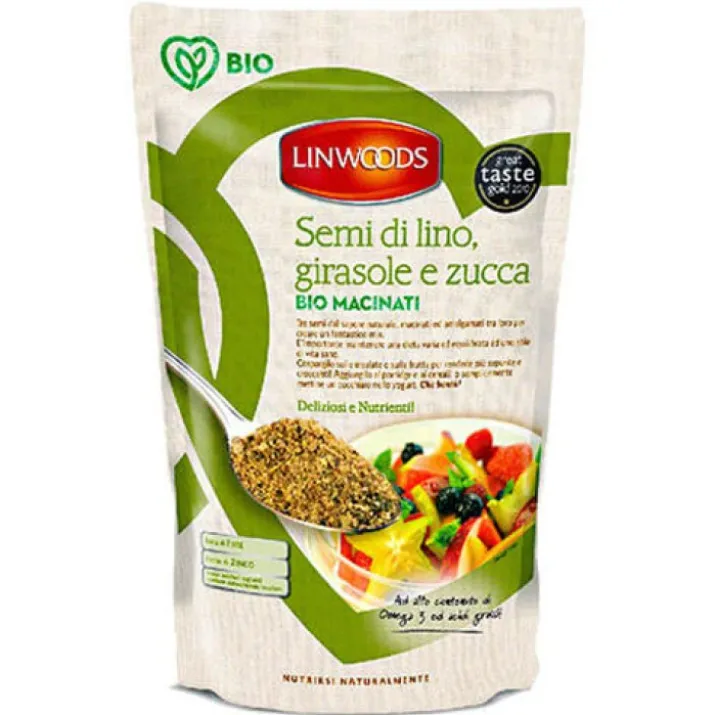 Semi Di Lino Girasole E Zucca Bio Macinati Linwoods 200g