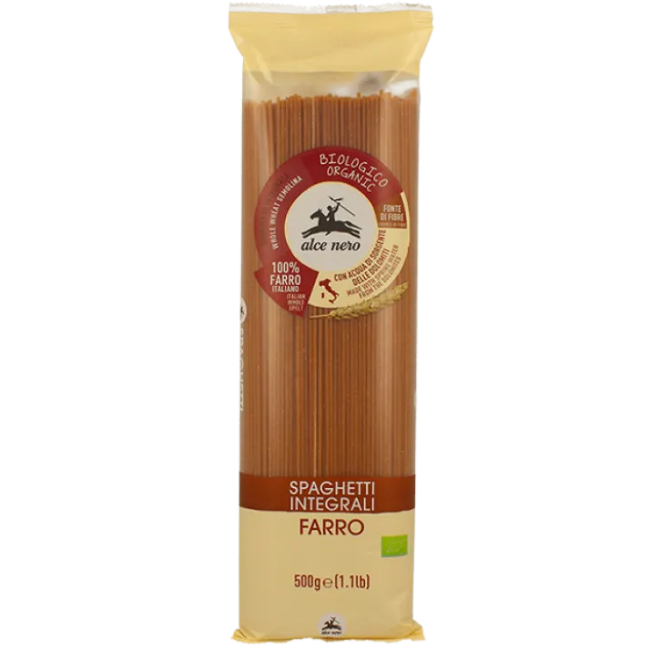 Spaghetti Integrali Di Farro Biologici Alce Nero 500g