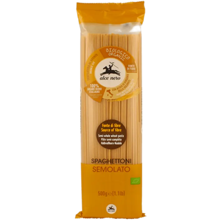 Spaghettoni Di Semolato Di Grano Duro Biologici Alce Nero 500g