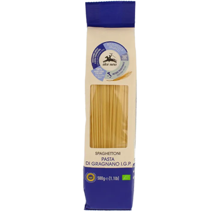Spaghettoni "Pasta Di Gragnano I.G.P." Biologici Alce Nero 500g