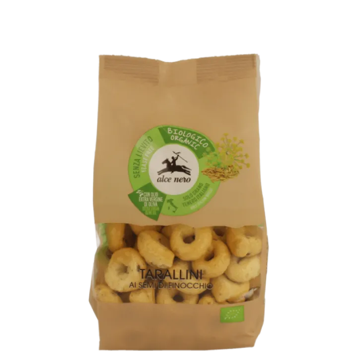 Tarallini Al Finocchietto Selvatico Biologici Alce Nero 250g
