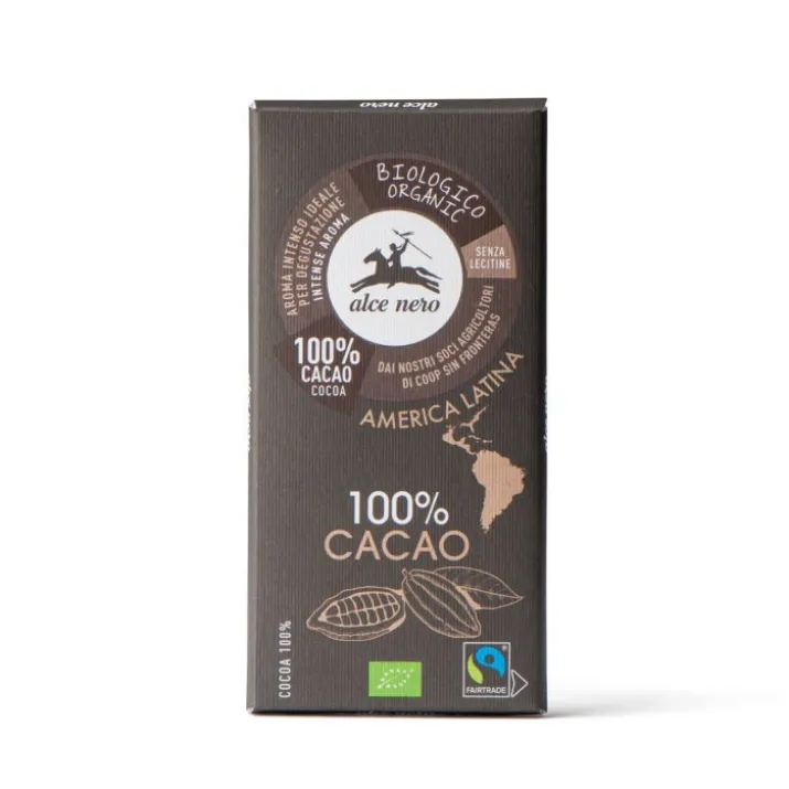 Tavoletta Di Cacao 100% Biologico Alce Nero 50g