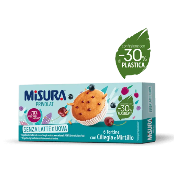 Tortina Con Ciliegia E Mirtilli Privolat MISURA 290g